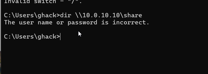 Command prompt scripting attempts on Windows 11 target for relay chain execution